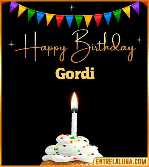 GiF Happy Birthday Gordi